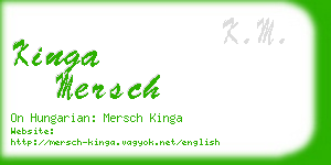 kinga mersch business card